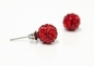 Preview: Damen Mädchen Moderne Silber Shamballa Ohrringe "Light Siam" Ohrhänger Schmuck Damenohrringe Ohrstecker