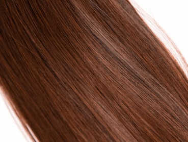 Haarteil Zopf Pferdeschwanz glatt 60 cm zum anklipsen Haarverlängerung Pony in der Farbe mahagoni NEU